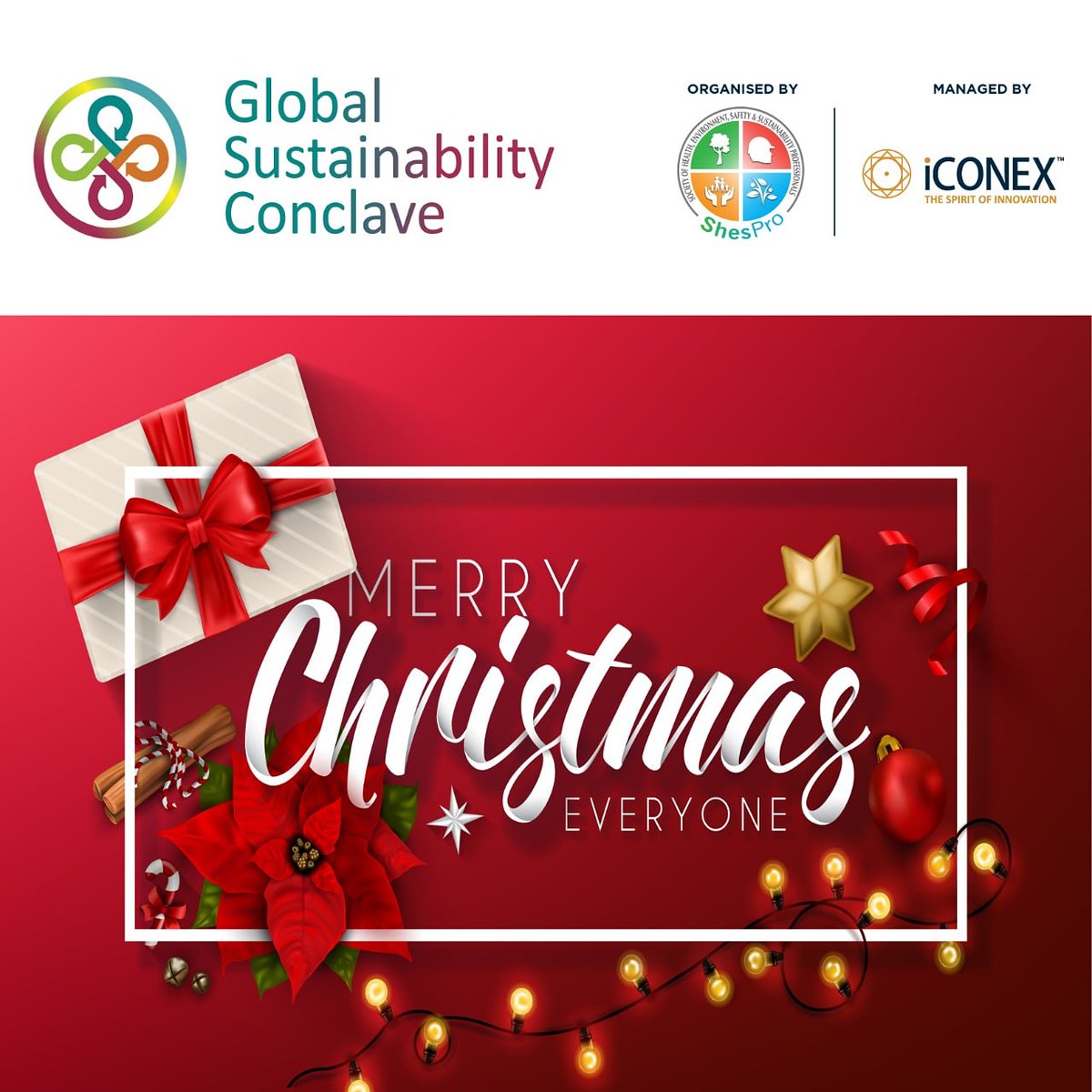 ConclaveGlobal's tweet photo. Merry Christmas!
#iCONEX #merrychristmas #merrychristmas🎄 #newyear2021 #globalsustainabilityconclave #gsc #shespro https://t.co/w5ifMNRPKr