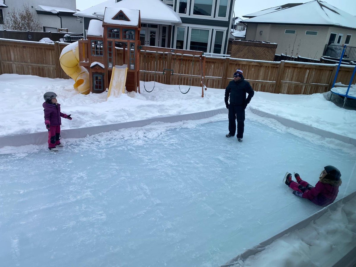 IanKyla's tweet photo. @DarrenDreger Saskatoon, SK - some days hockey skates, other days figure skates. Always a ton of fun and laughs. https://t.co/nDg1F0p7l1