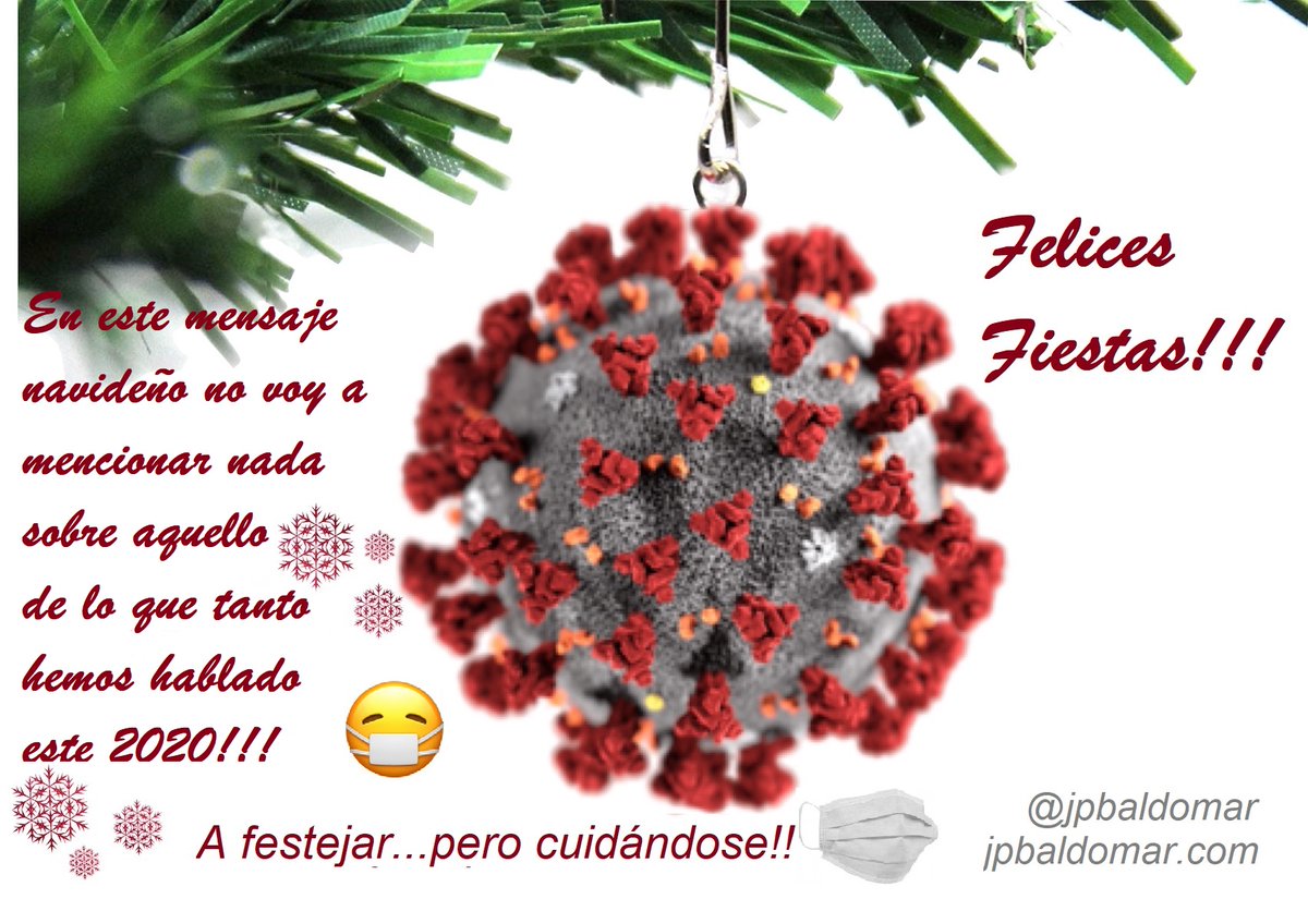 jpbaldomar's tweet photo. Felices fiestas!!! Festejen mucho junto a sus seres queridos pero cuidándose para seguir festejando por muchos años más!!!! Aquí mi mensaje especial de navidad para todos!!! :) https://t.co/fbFVE2gl1t