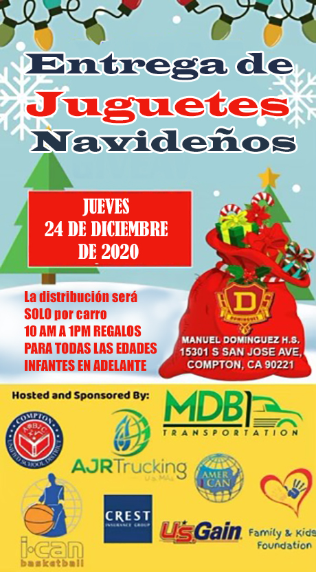 Happening Now! Toy Giveaway Dominguez High School! 10am -1pm