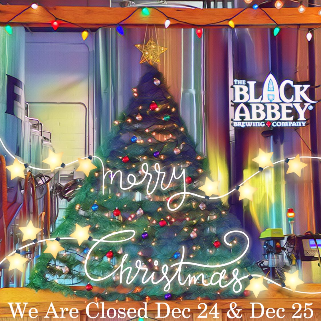 Merry Christmas friends! We are closed until Saturday at noon. See you then!