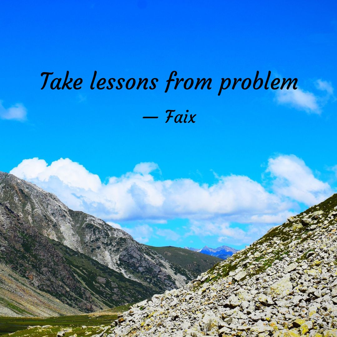 MustafaizShah's tweet photo. Every problem will teach you a lesson
 
Read my thoughts on @YourQuoteApp at https://t.co/DnV7V9OJOH https://t.co/vVxJgeut1J