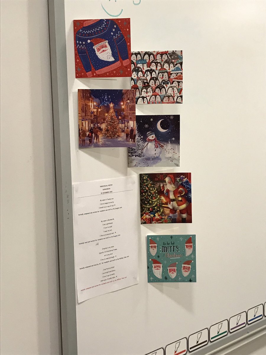 Bloomfield_MHS's tweet photo. With just one more sleep to go, we’re spending #ChristmasEve reading some of the lovely cards sent to us by people from our local community. https://t.co/0k59Z31N7v