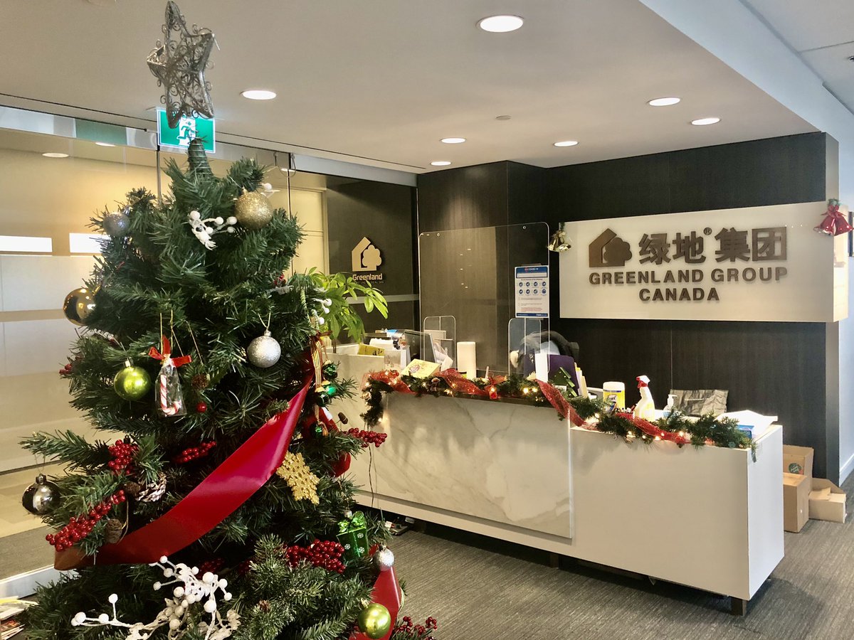 GreenlandCanada's tweet photo. Happy holidays from Greenland Group Canada! Thank you for all the support we have received throughout the year. Wishing everyone all the joys of the season and happiness throughout the coming year!

#happyholidays2020 #MerryChristmas #TisTheSeason #ThisTreeIsLit #Bye2020 https://t.co/GRhue25j7D