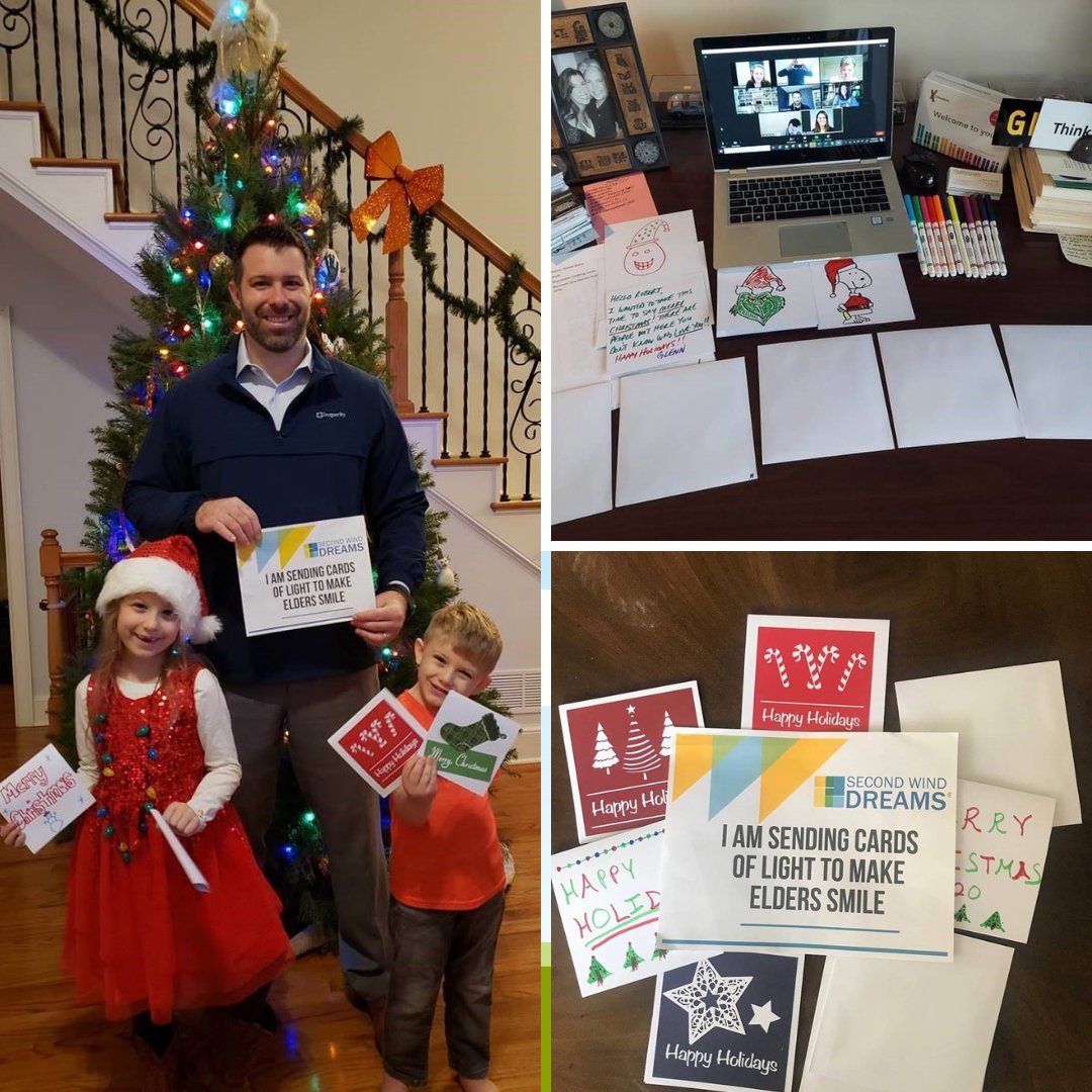 SecondWindDream's tweet photo. We like to get people of all ages involved in our mission. That's why Cards of Light is such a great program! All ages can make cards for our elders and spread happiness throughout the world!
#CardsofLight #Volunteer https://t.co/WUBIse98Ev