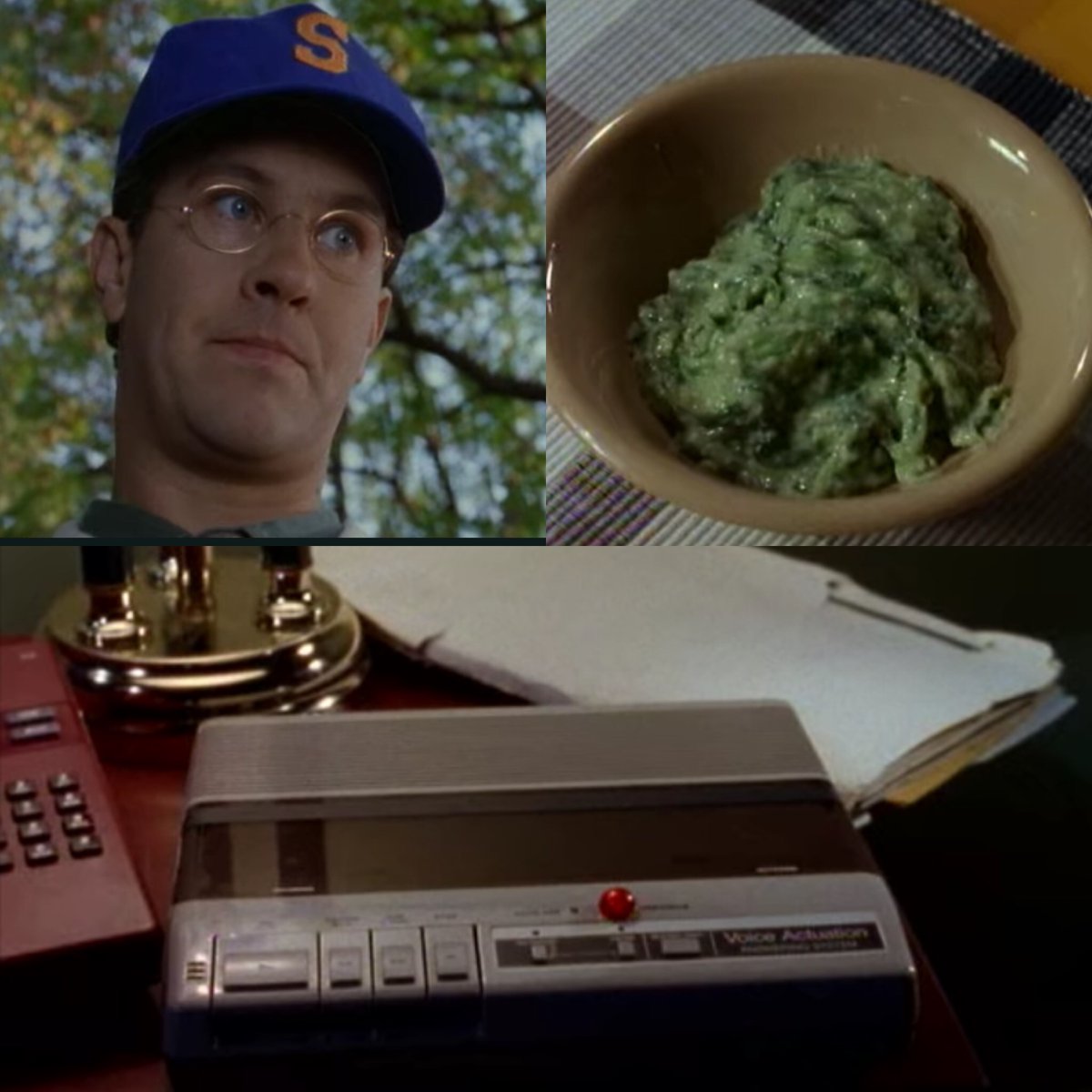 SayPodAndDie's tweet photo. Coming tomorrow: disapproving dads, mystery greens, answering machines—the tv adaptation of Stay Out of the Basement has it all, and we will be breaking it all down with author @narrativelies on our bonus Christmas Guestpunks episode. #RLStine #Goosebumps #StayOutOfTheBasement https://t.co/7xslcZOv8N