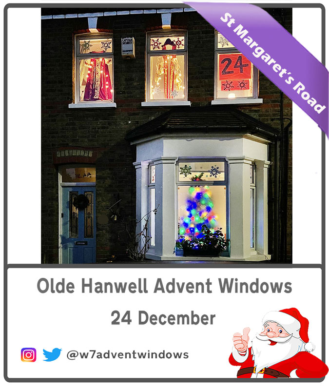 w7adventwindows's tweet photo. The #day24 #w7adventwindows. Thank you to our neighbours who took part, our street organisers, to Steven &amp; Paul, our photographers and to Anna who masterminded it all. We'll post some more photos over the next week. The displays themselves will stay up until NYE. Merry Christmas! https://t.co/r84bNusLVG