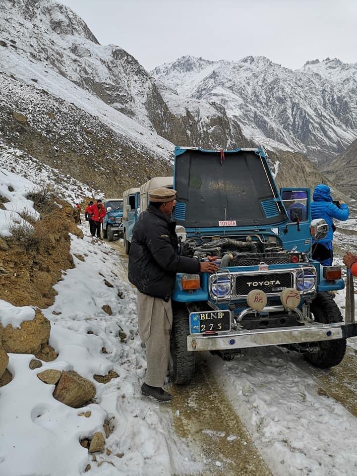 pakistantravelb's tweet photo. #K2Winter 
Today the International expedition team took off from Skardu and officially started the trek to K2 base Camp. They reached camp Jhola 3,184m. #k2winter2020 #k2winterclimb https://t.co/ZtlhXFftfp