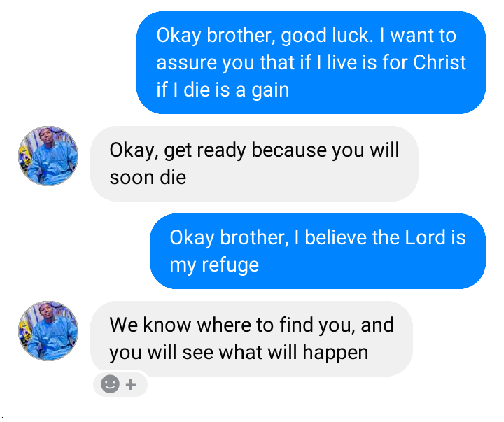 Preach_DGospel's tweet image. .
Another threat from #Aminu on Facebook