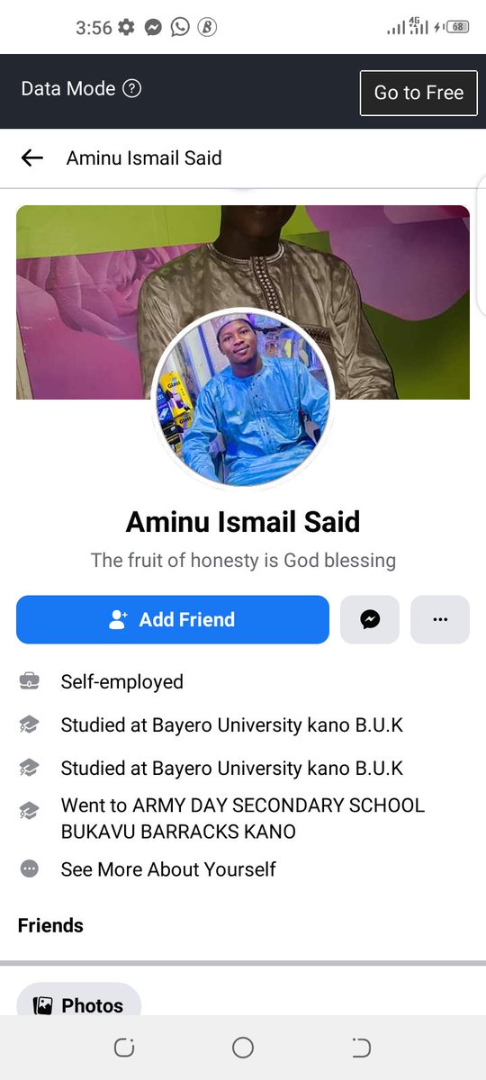 Preach_DGospel's tweet image. .
Another threat from #Aminu on Facebook