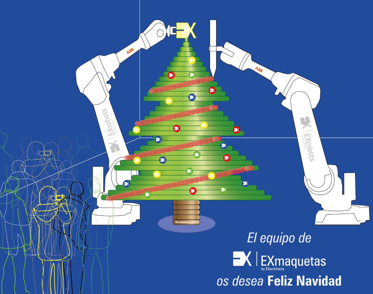 EXarchitects's tweet photo. Desde #EXarchitects os queremos desear una #FelizNavidad🎄🎅
#EXrobot #EXmaquetas #EXrobots
#Nochebuena #Impresion3D #robot #arquitectura #Diseño #diseñoparametrico #Fablab #MerryChristmas #Navidad #Navidad2020 https://t.co/65AO0aR3AW