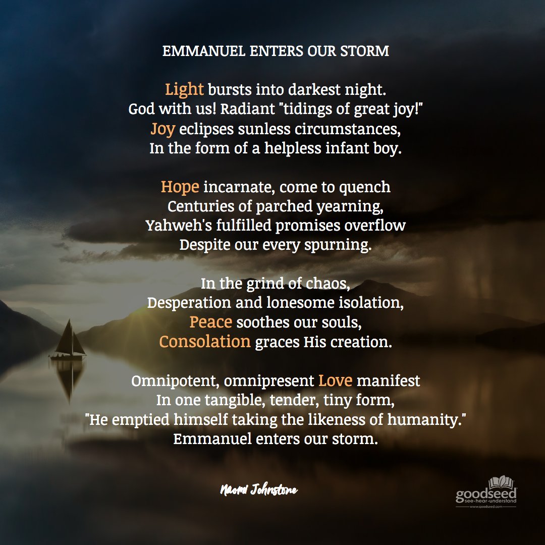 goodseed's tweet photo. This poem was written by one of our GoodSeed staff as she reflected on a year of turmoil and a Christmas that will look different this year. Christ is the reason we celebrate Christmas. Whatever else is happening, let's not forget that. https://t.co/aIFaKccUJ8