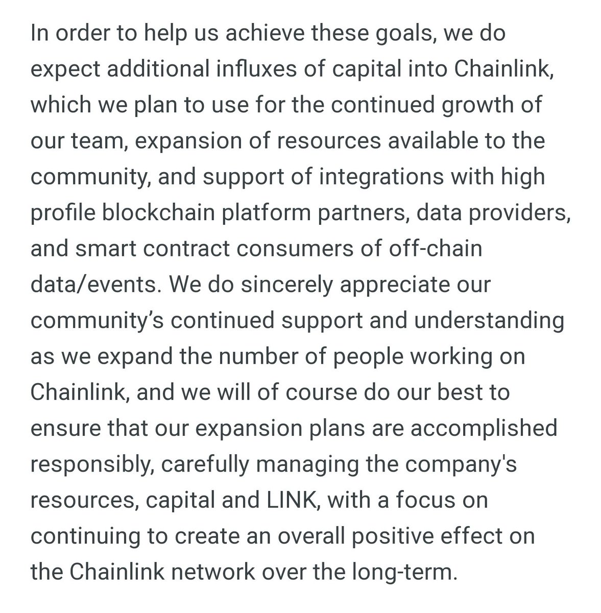 - Successfully bootstrapped networks that now secures billions for the DeFi economy- Does not allow price discussion in any official channels- Did not raise funds in excess of what was needed to grow the network- Team is based out of the Cayman Islands and not the USA