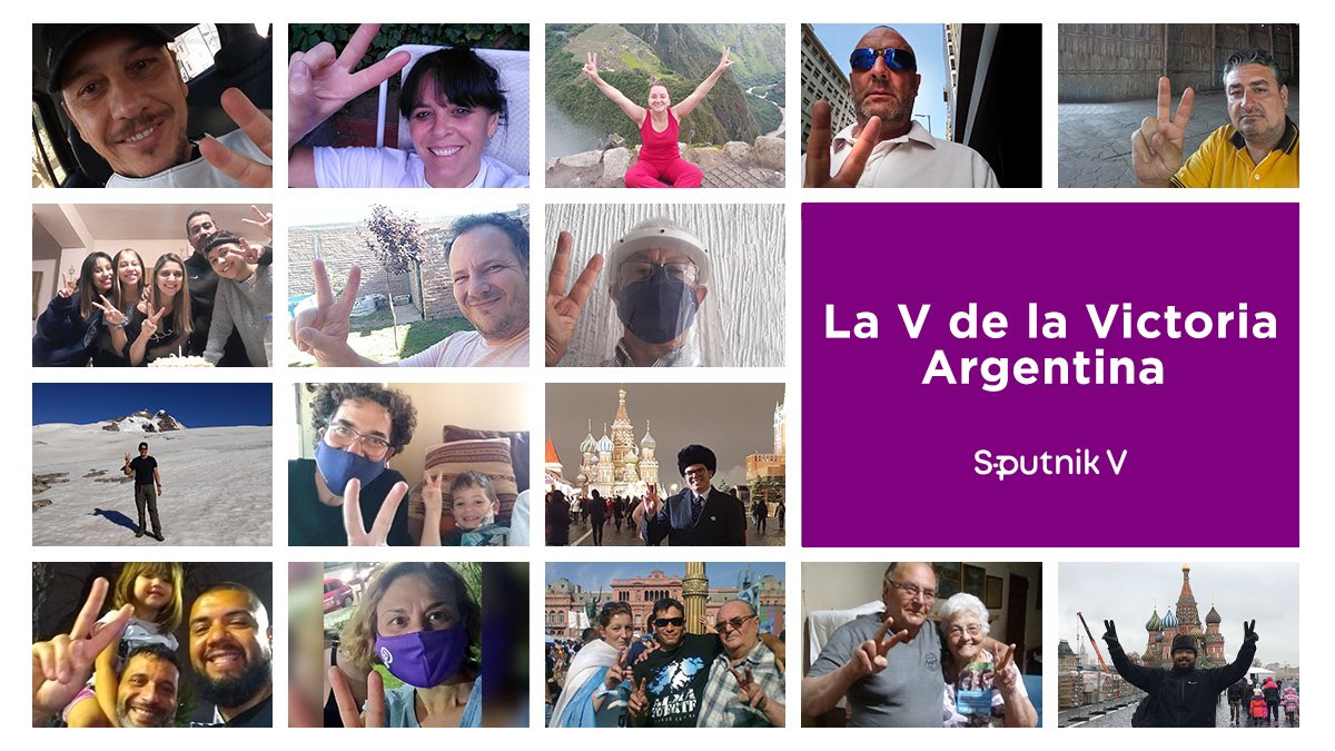 sputnikvaccine's tweet image. Muchas gracias, all Argentinians who sent us their V is for Victory photos while “the plane of hope” with #SputnikV vaccine was flying over the Atlantic Ocean. We wish the people of Argentina a decisive victory over #COVID19.
