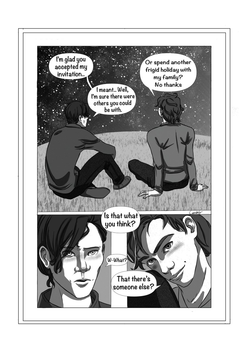 CieraKilo's tweet photo. Merry Yule @umbr_el_on  ! #SylvbertSanta   A small comic, FWB to Lovers, Modern Holiday AU. 💕 https://t.co/vBp4m42NRm