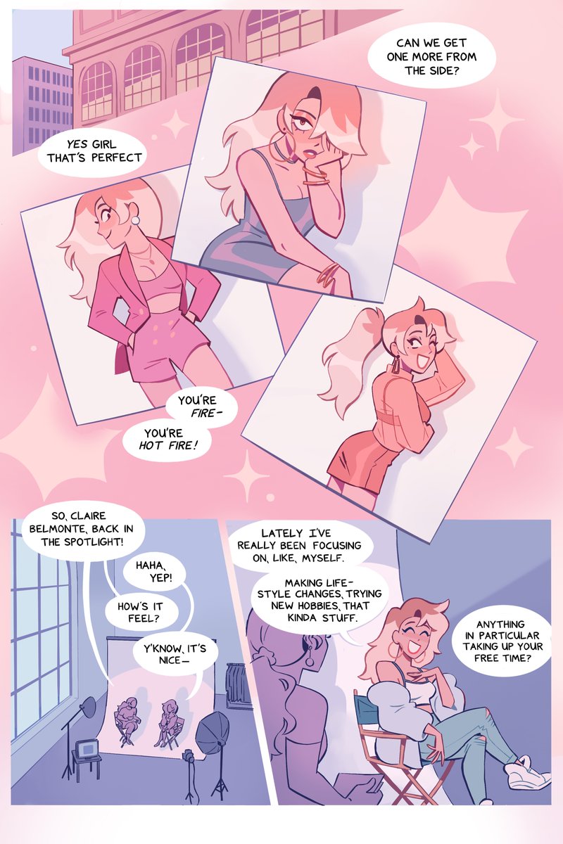 Hard Lacquer is my long-form webcomic about lesbian spies that I've been working on for about a year now. I literally never stop talking about it, and you can read it from the beginning here: https://t.co/QzkwhFgoz5 ??