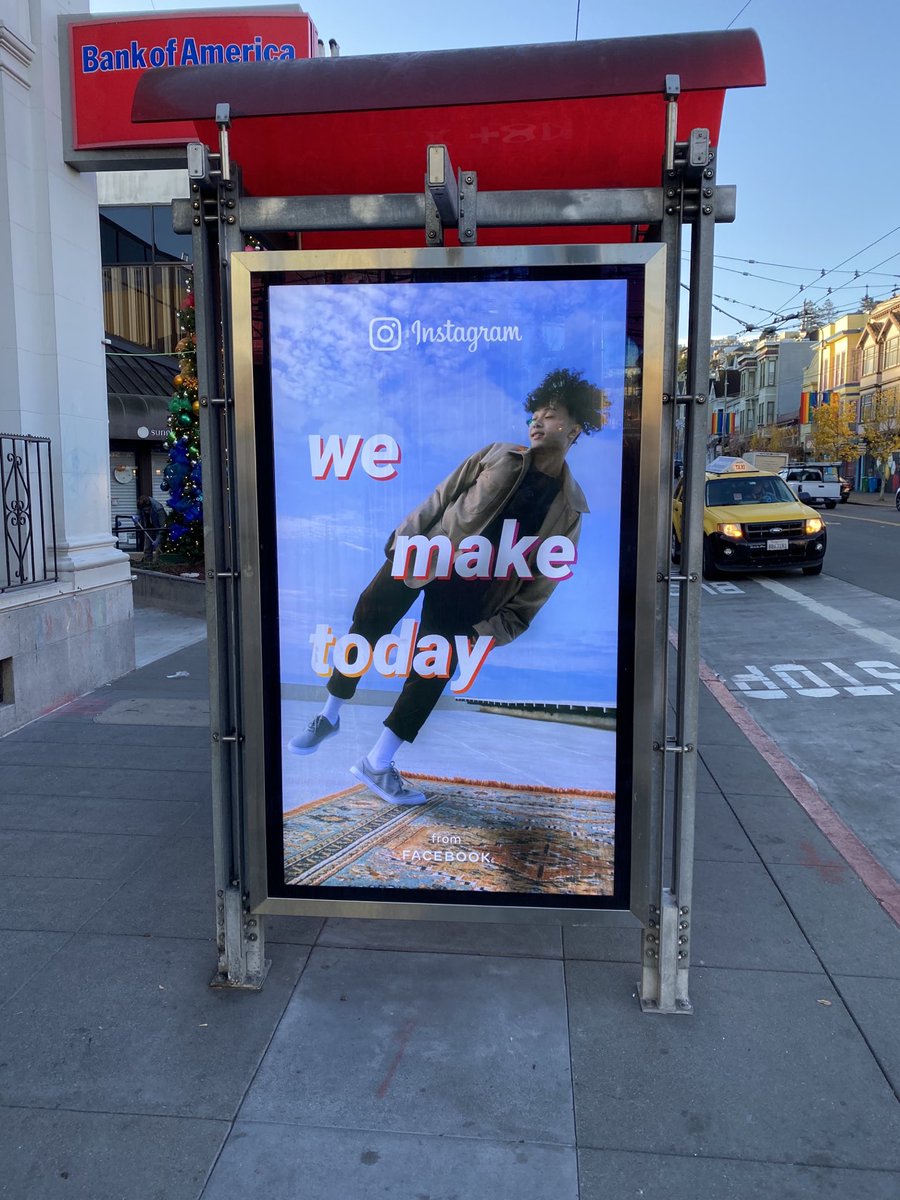 CaseyNewton's tweet image. Every day I walk by and wonder how much Instagram paid an ad agency to come up with this Waystar Royco-level tag line