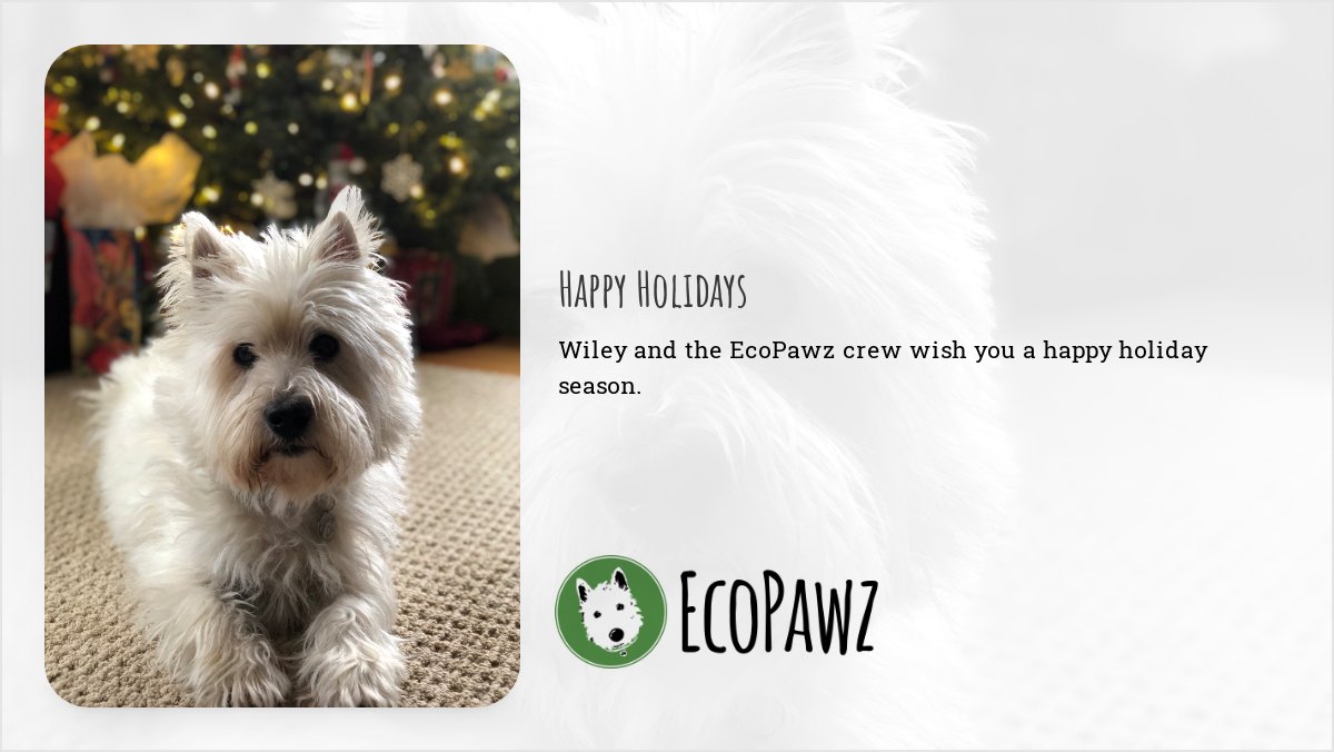 Happy Holidays! #WileysTreats #EcoPawz