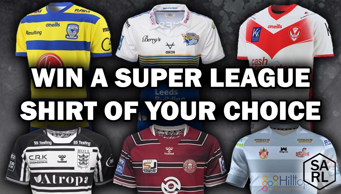 SeriousAboutRL's tweet photo. WIN any 2020 Super League shirt‼️

🔥 RT this post &amp; FOLLOW us 🔥

Winner announced New Year’s Day! https://t.co/ND7oiRaPN2