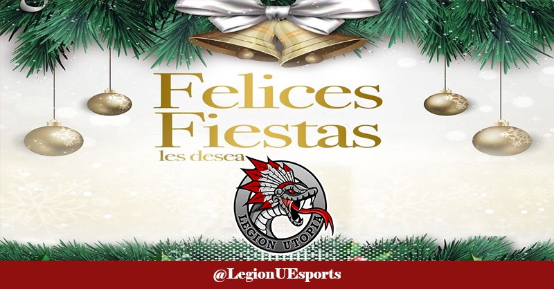 De parte de todo el staff, jugadores y clan de <a href="/LegionUtopia/">Legión Utopía</a> y <a href="/LegionUEsports/">Legión Utopía Esports</a> les deseamos hoy y siempre felices fiestas que pasen una grandiosa noche buena y una muy grata Navidad, que aunque esté no fue el mejor año para nadie que el siguiente sea mejor.
#SomosLegion