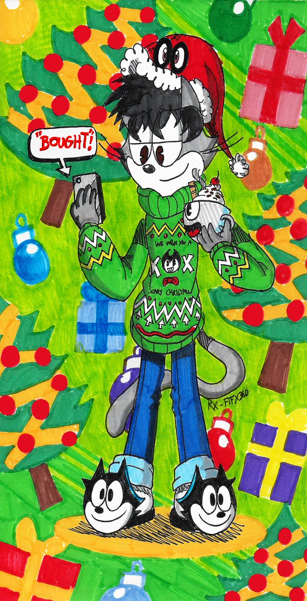 FTFTheToonist's tweet photo. [CLASSIC]The compilation of Christmas 2017, including my original characters from own series that I bring them the rest to the recent, after last year. 

#FTFTheToonist #MeTheCartoonist #FricFrog #FricFrogFime #DoodleMan #OCs #Original #Arts #OriginalSeries #Christmas #Throwback https://t.co/fcD46Yktw1