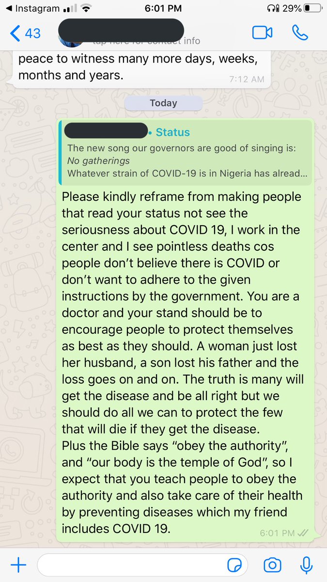 sarah_egbe's tweet photo. Saw a friend’s status about #COVIDSecondWave and I got really upset about it https://t.co/89aRlTH9a5