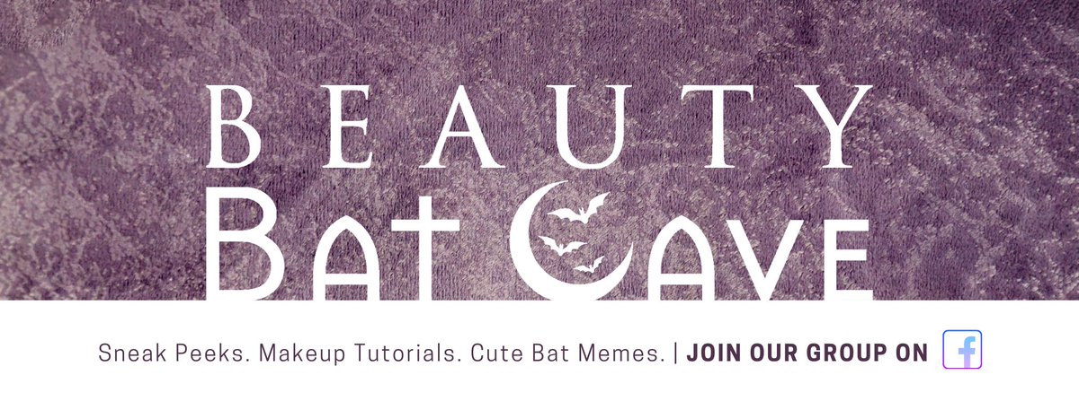 thechiroptera's tweet photo. DON'T MISS A THING! ✨ Be a part of the #BeautyBatCave group on Facebook! 🤗

👀 Exclusive #sneakpeeks
🦇 Crap ton of cute #batmemes! 
👄 #Makeup inspiration, Q&amp;A and discussions! 

JOIN HERE 💜 https://t.co/t6nkUqtddh https://t.co/o4f8SYGhVh