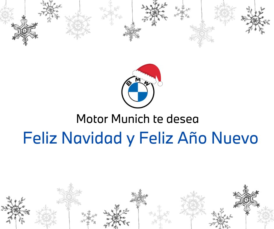Motor Munich te desea #FelizNavidad y próspero año nuevo