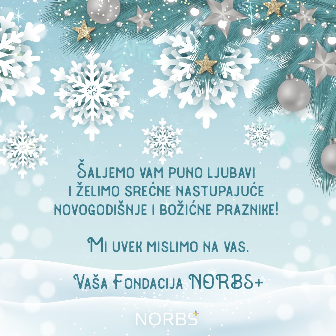NorbsPlus's tweet photo. Šaljemo vam puno ljubavi i želimo srećne nastupajuće novogodišnje i božićne praznike!
Mi uvek mislimo na vas ❤🙂
#sms5105 #norbsplus https://t.co/ZDjNHtCqrp