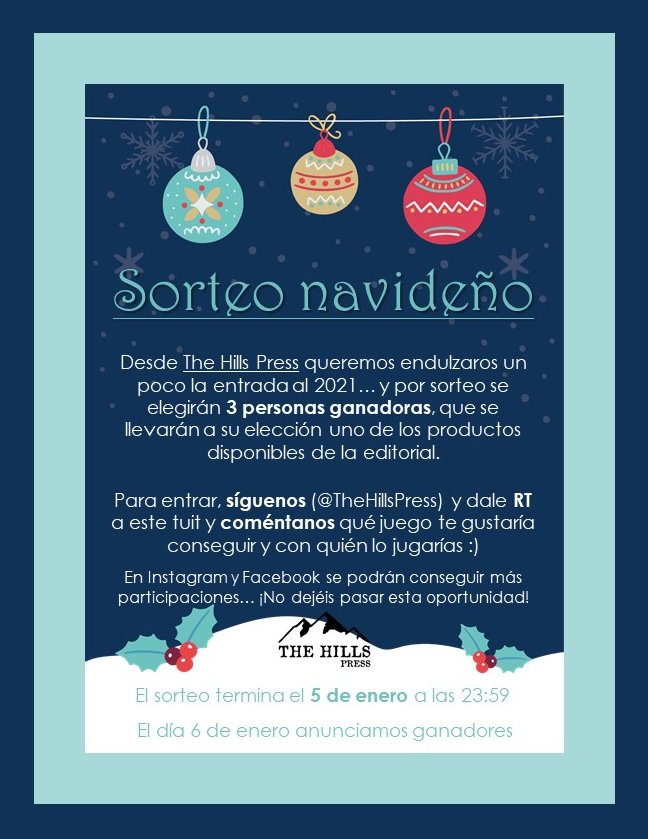 ¡Feliz Navidad a todos y todas! Este 2020 ha sido un año diferente en muchos aspectos, y aunque ha tenido puntos bastante amargos, desde la editorial queremos hacer un esfuerzo final y aportar nuestro toque de dulzura a este año que entra 😊

Compártelo y... ¡A jugar! 🎁❤️