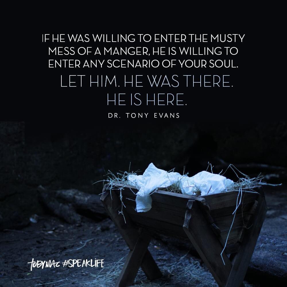 samuelbennett03's tweet photo. “If He was willing to enter the musty mess of a manger, He is willing to enter any scenario of your soul. Let Him. He was there. He is here.” https://t.co/LAVDSo1pQK