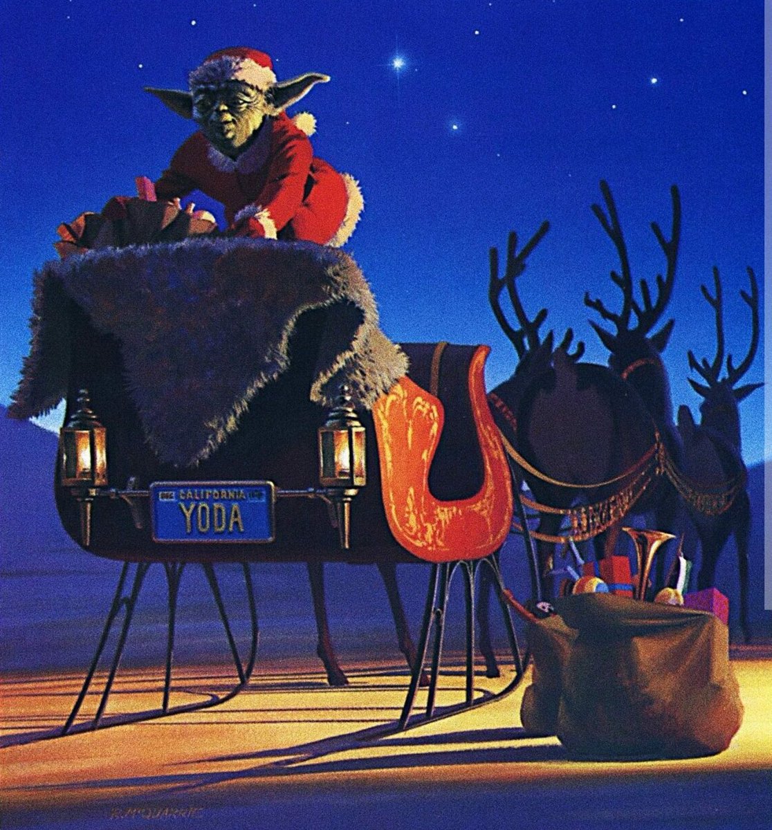 ImperialPrensa's tweet photo. Le deseamos a todos nuestros seguidores y amigos una muy feliz Navidad.
Arte del gran Ralph McQuarrie. https://t.co/rIR4Rk6kkK