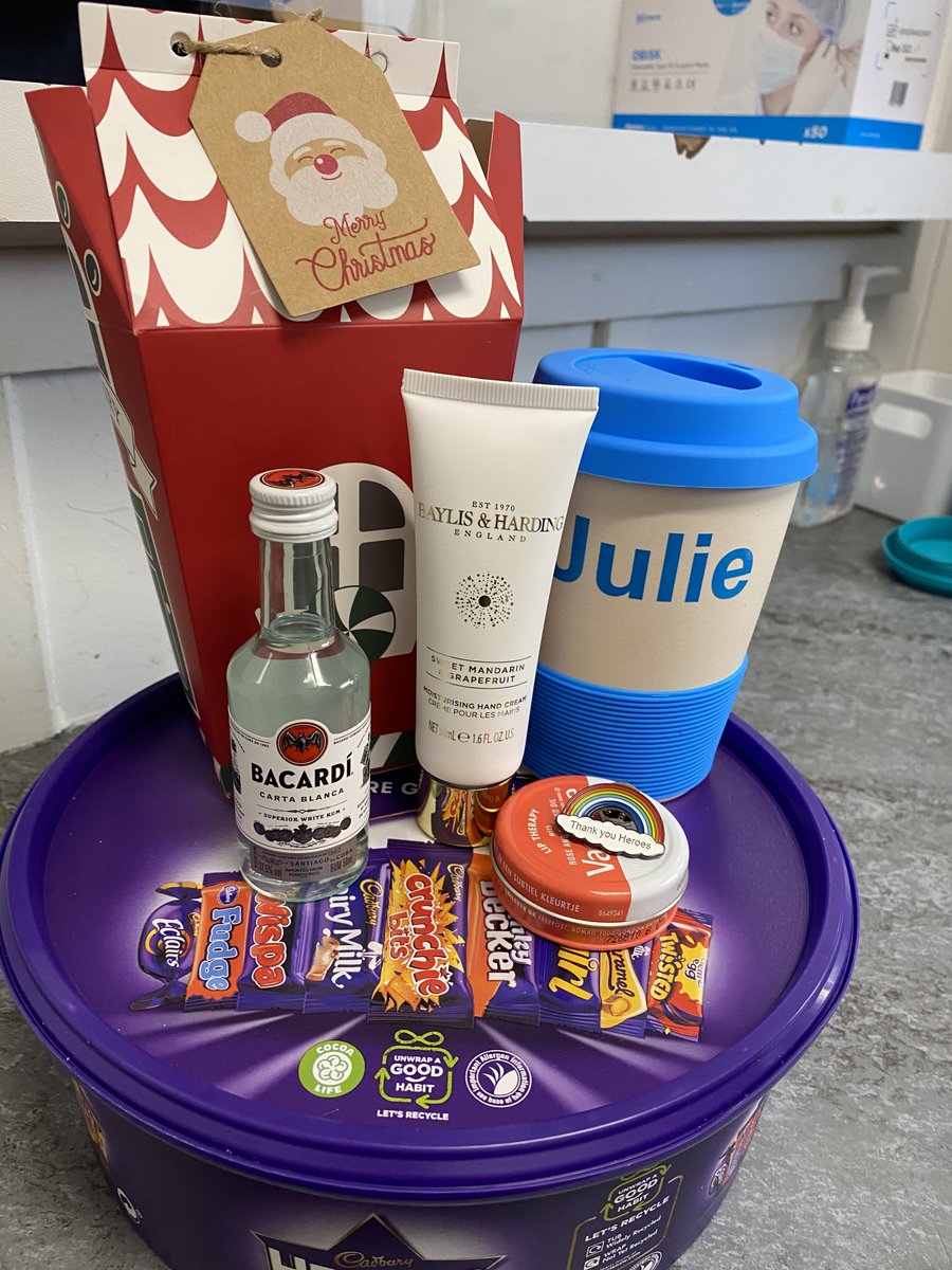 Thank you #teamPITU for all your hardwork over the last 12 months - it’s been a difficult year so as a little thank you for everything you do for your team and your patients I hope these little well-being Xmas boxes bring a little smile to your face. Happy Christmas team 🎄🎅🏻
