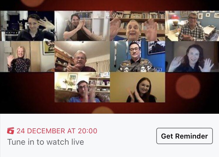 lostatxmas's tweet photo. Join @NatalieClark79 @KennyIBoyle @4SylvesterMcCoy @claregrogan2 @govindajeggy @WhoFrazer @caitlinblacwood @ryanhendrick84 #JohnRhodes &amp; @mrtonylee LIVE at 8pm on our Official Facebook page 

#LostAtChristmas #actorslife #ChristmasEve #Christmas https://t.co/WCSNxgu7B8