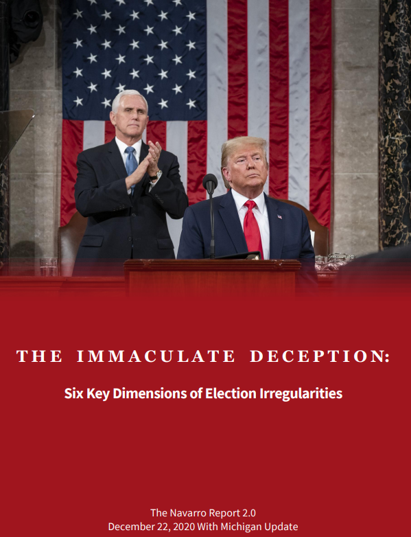 NAVARRO REPORT: Six Key Dimensions of Election Irregularities across Six Battleground States by Dr. Peter Navarro ( @RealPNavarro). The observed patterns suggest a coordinated strategy to “stuff the ballot box” in favor of the Biden. A thread.