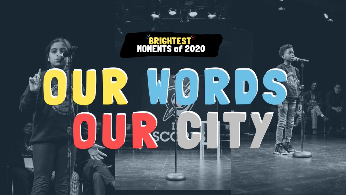 DCSCORES's tweet photo. Our fourth brightest moment of this year is Our Words Our City!

This year DC SCORES celebrated this special poetry showcase TWICE this year in February and again virtually in April during National Poetry Month 🎤

Read more: https://t.co/NPRSm2xqT1 https://t.co/sNWnsW7TkL