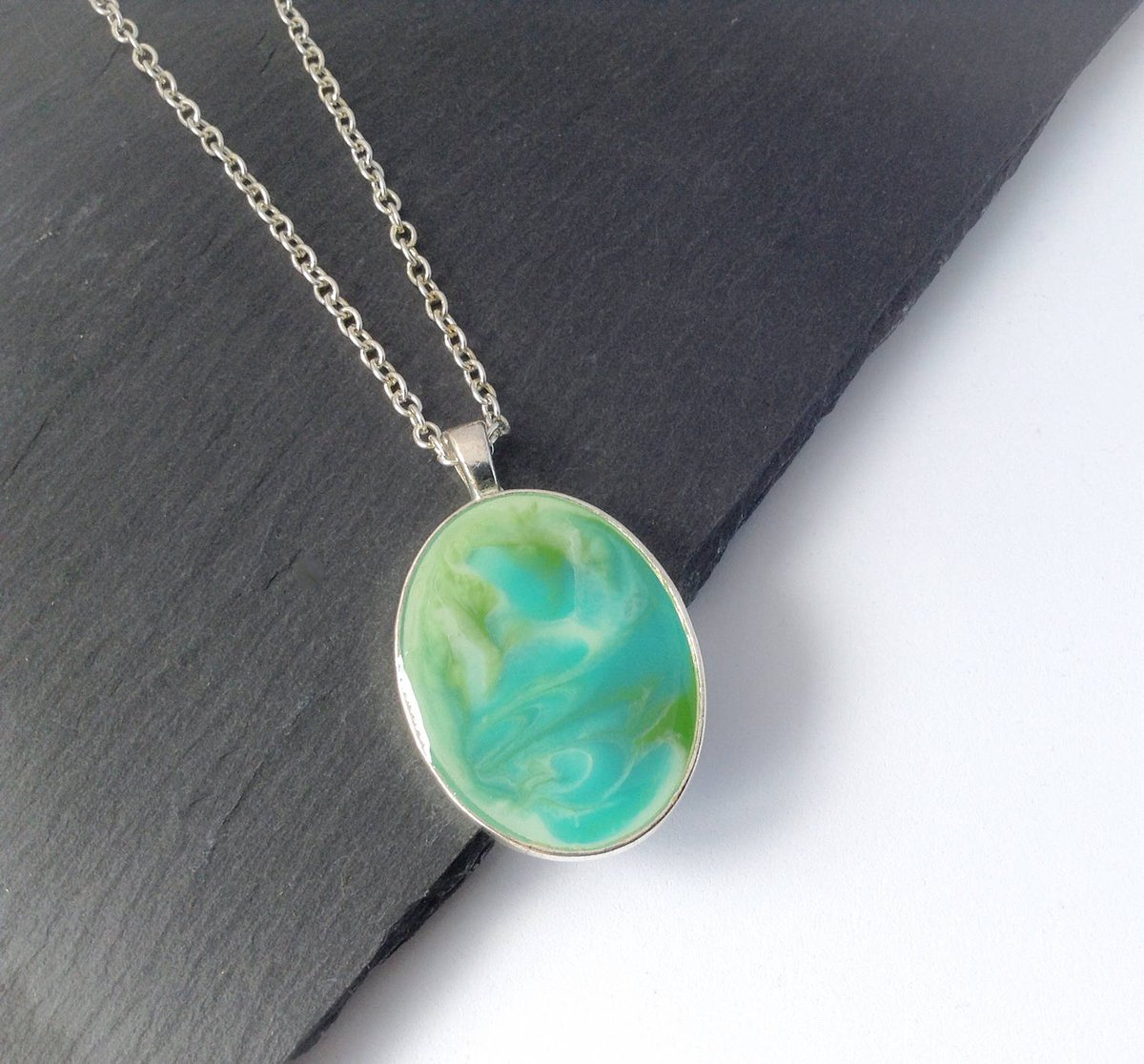 ArtisanJByViv's tweet photo. Turquoise Resin Necklace, Aqua Pendant, Green Resin Pendant, Summer Holiday Jewellery, Small Oval Pendant, Jewelry For Grandmother, From Son https://t.co/qae94wfMo4 #BeadsofCreation #Etsy #FromGrandchildren https://t.co/PK3WPnTMvX