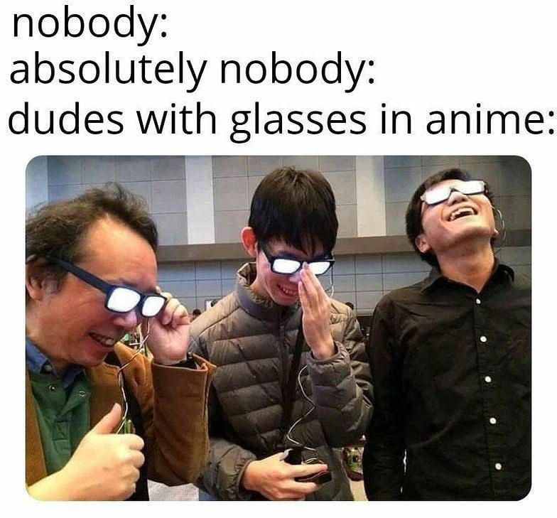 Anime guy w/ glasses | Comedy anime, Anime funny, Anime guys with glasses