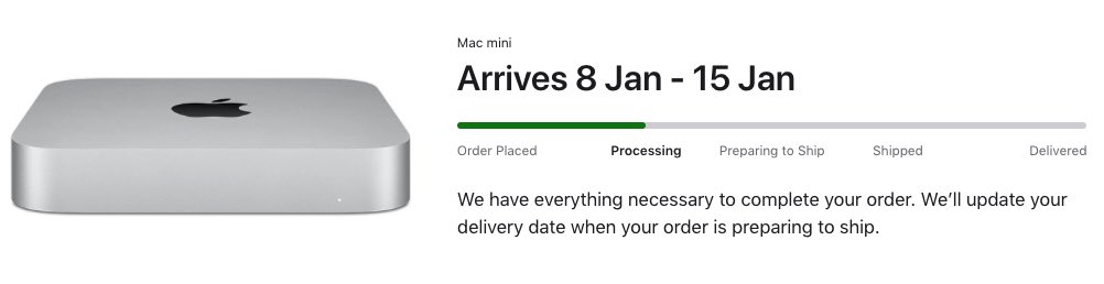 iCave_Dave's tweet image. It’s not weird to keep that screen open until it arrives right? #AppleSilicon #MacminiM1