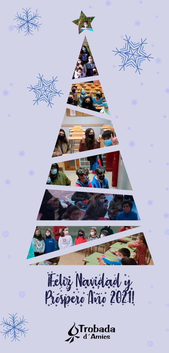TrobadadAmics's tweet photo. Trobada d'Amics os desea una Feliz Navidad y próspero año nuevo a todos 🎄🎁 

Gracias por hacer que nuestra magia se haga realidad  💫 

"El pueblo que andaba en oscuridad vio una gran luz" (Mt 4, 16). https://t.co/pqZHWLwiZs