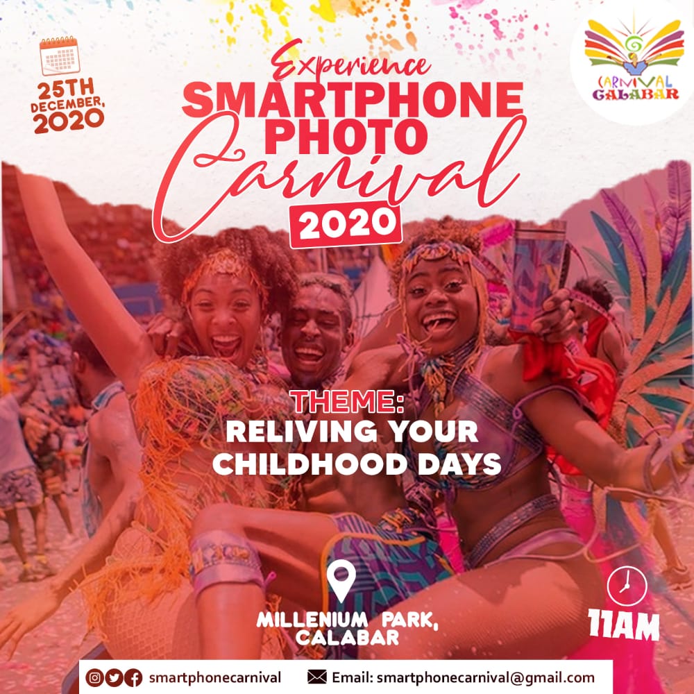 BORING CHRISTMAS IN CALABAR? NO WAY! 

FIRST ATTEND XMAS SERVICE.

SECOND COOK YOUR RICE AND CHICKEN. 

THEN HEAD OUT WITH YOUR SMARTPHONES AND MASK TO SEE THE CARNIVAL. ITS FREE AS USUAL.