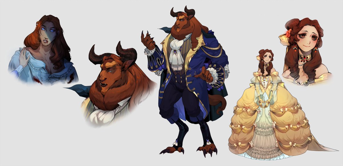 desu_box's tweet photo. Some Castlevania/gothic inspired Beauty and the Beast Concepts. | SFW 

I have a fully rendered image of these two coming soon. Sleeping Beauty (My favorite film) is in the works. 

#DesuBox #Disney #BeautyAndTheBeast #Anime #Gothic #FANART #conceptart https://t.co/VkmRnS2ecd