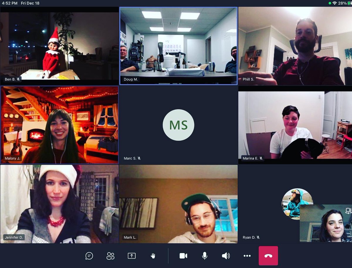 elevenllc's tweet photo. Although it looked a bit different this year, we kept our holiday office party tradition which included festive drinks, games and yankee swap! We wish all of you a very safe and happy holiday season! #elevenllc #design #industrialdesign #officeculture #happyholiday #bostondesign https://t.co/OwvB6EBf5G