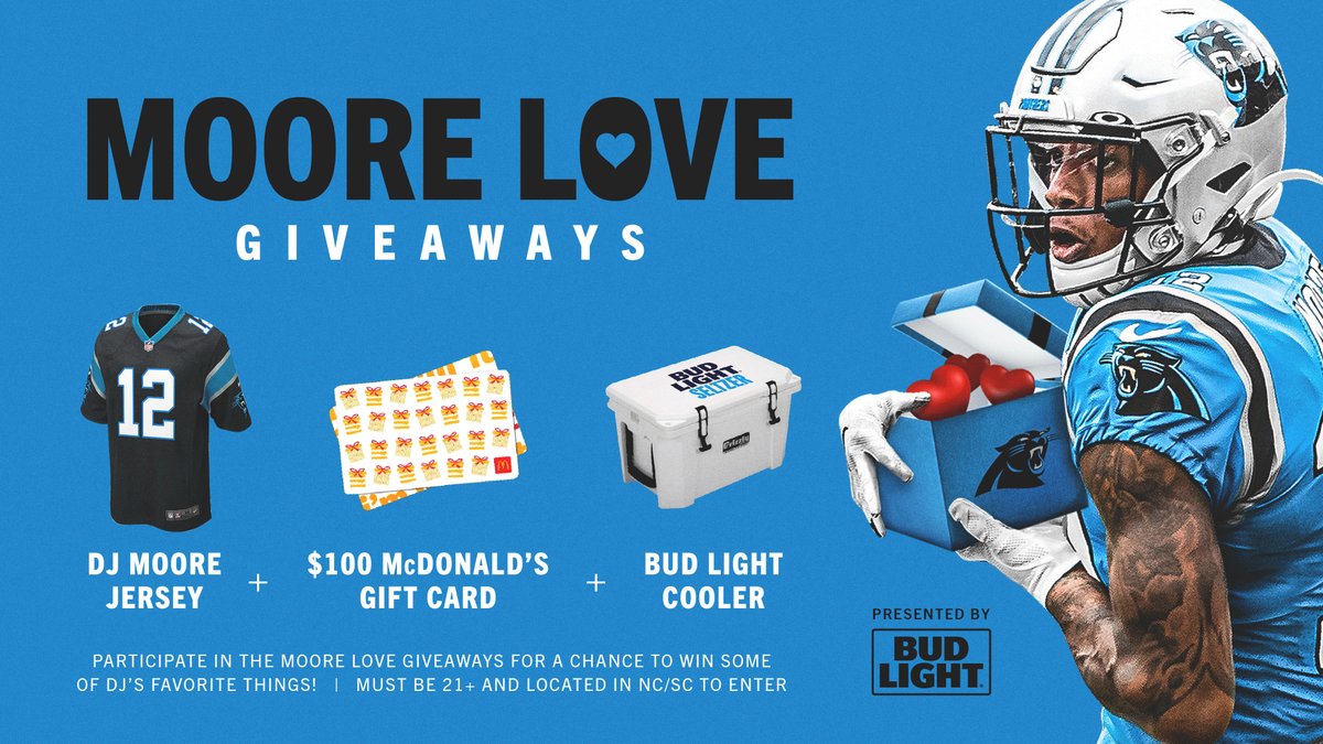 ℍ𝕒𝕡𝕡𝕪 ℍ𝕠𝕝𝕚𝕕𝕒𝕪𝕤 ℙ𝕒𝕟𝕥𝕙𝕖𝕣𝕤 𝔽𝕒𝕞

Giving away a few of <a href="/idjmoore/">DJ Moore</a>'s favorite things!

Retweet for a chance to win today 🎁

ℝ𝕦𝕝𝕖𝕤 » bit.ly/3f09FTu