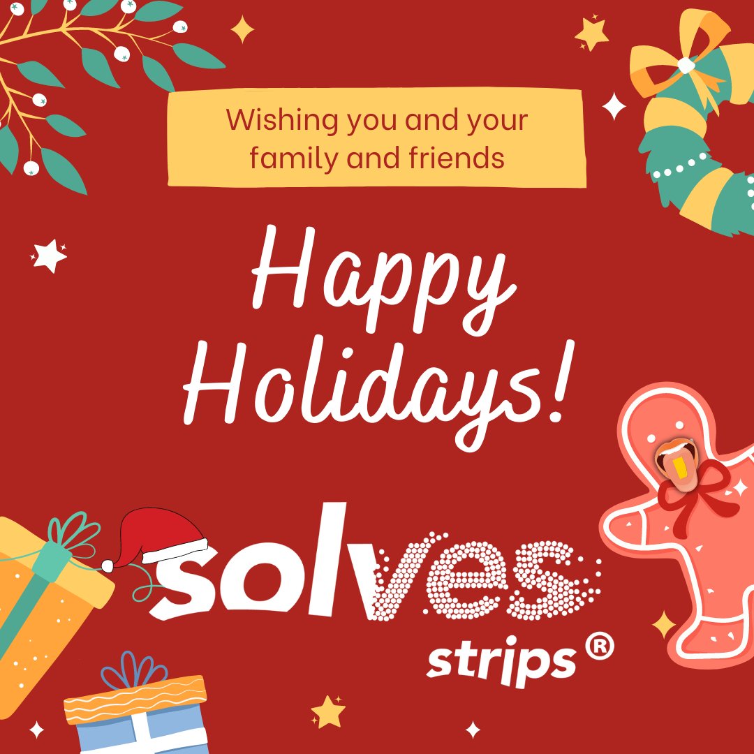SolvesStrips's tweet image. Happy Holidays and a Happy New Year to all! 

We are so grateful for all our our followers and customers and truly wish all of you the best, and hopefully a much better 2021!

Enjoy your holidays and stay safe!

#happyholidays #solvesstrips