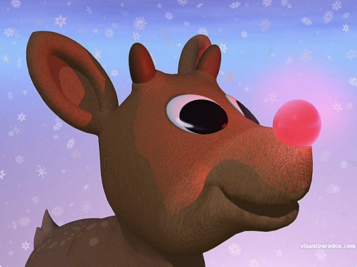 Santa Knows Physics: Of all colors, Red light penetrates fog best. That's why Benny the Blue-nosed reindeer never got the gig. https://t.co/RddOficvWx