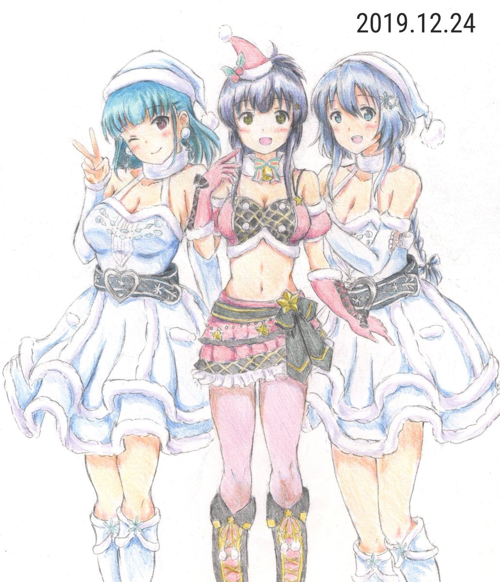 クリスマスの舞衣ちゃんの2020年～2018年までの絵です
今年はi Pad買ったので初めてデジタルで描いてます
来年にまた描く頃にはもっと上手くなりたいですね
#とじとも
#刀使ノ巫女 https://t.co/Tsv1ObR1OT 