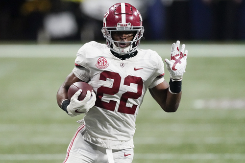 Alabama is the 2nd school to have 3 of the top-5 players (DeVonta Smith, Mac Jones, Najee Harris) in the Heisman Trophy voting in a single year. 

The Crimson Tide join 1946 Army (Arnie Tucker, Doc Blanchard and Glenn Davis). Army had 1, 4 and 5 spots that year.