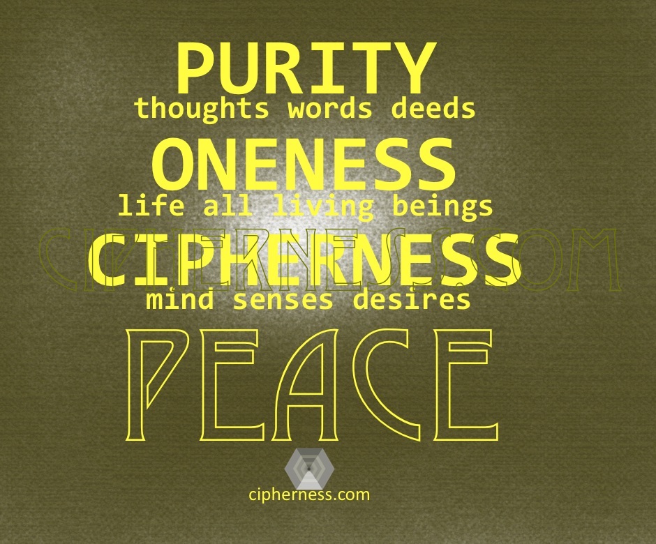 ciphernessci's tweet photo. The PEACE: PURITY of thoughts words,deeds,ONENESS of life-all living beings, CIPHERNESS of mind,senses&desires Mental Efficiency #COVID19 #AI #IoT @ciphernessci #mentalhealth #spiritual #peace #yoga #neuroscience #mindfulness #meditation #mentalefficiency https://t.co/QGLtbsOePT https://t.co/O3Y1yKGlJ7