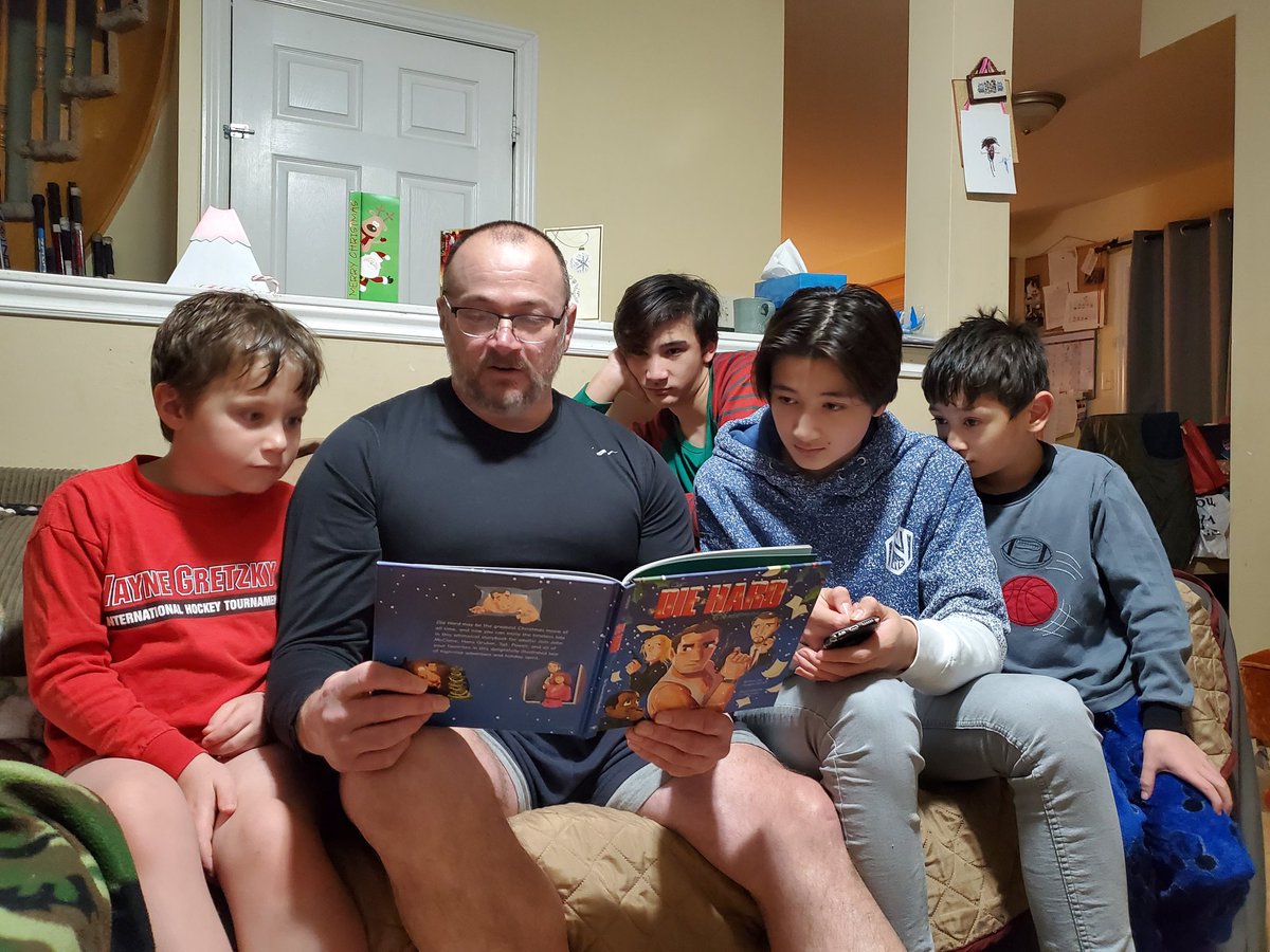 The Annual reading of "the night before Christmas....correction ' A Die Hard Christmas " has commenced.   A 16 yr old tradition that is still going strong.  MERRY CHRISTMAS  EVERYONE!!!🎄